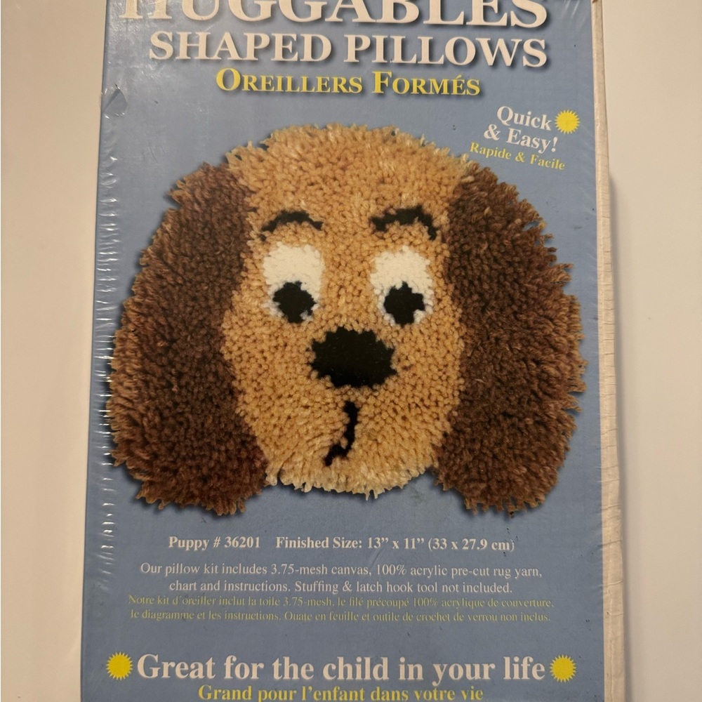 NEW MCG Textiles Latch Hook Huggables Shaped Pillows
